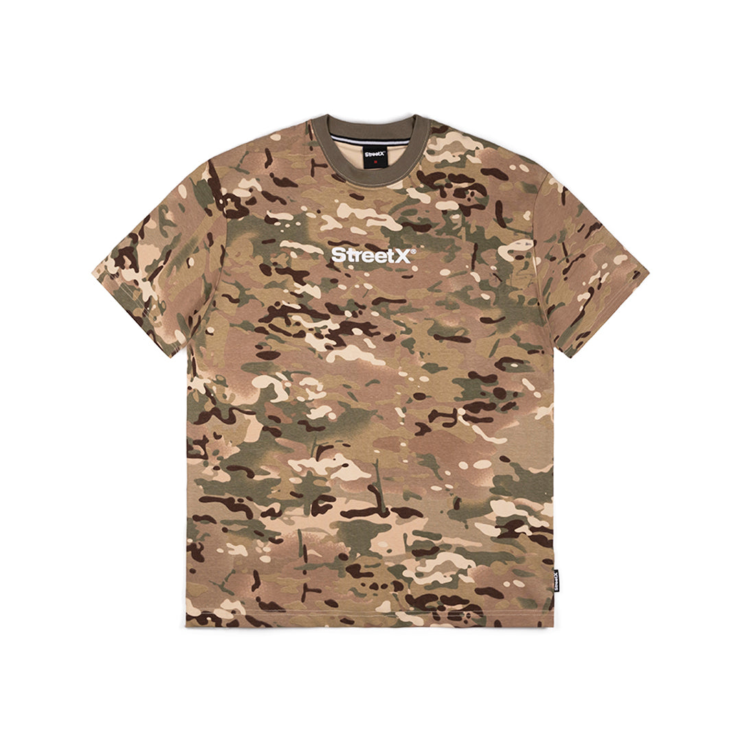 Wordmark Camo Jersey Tee