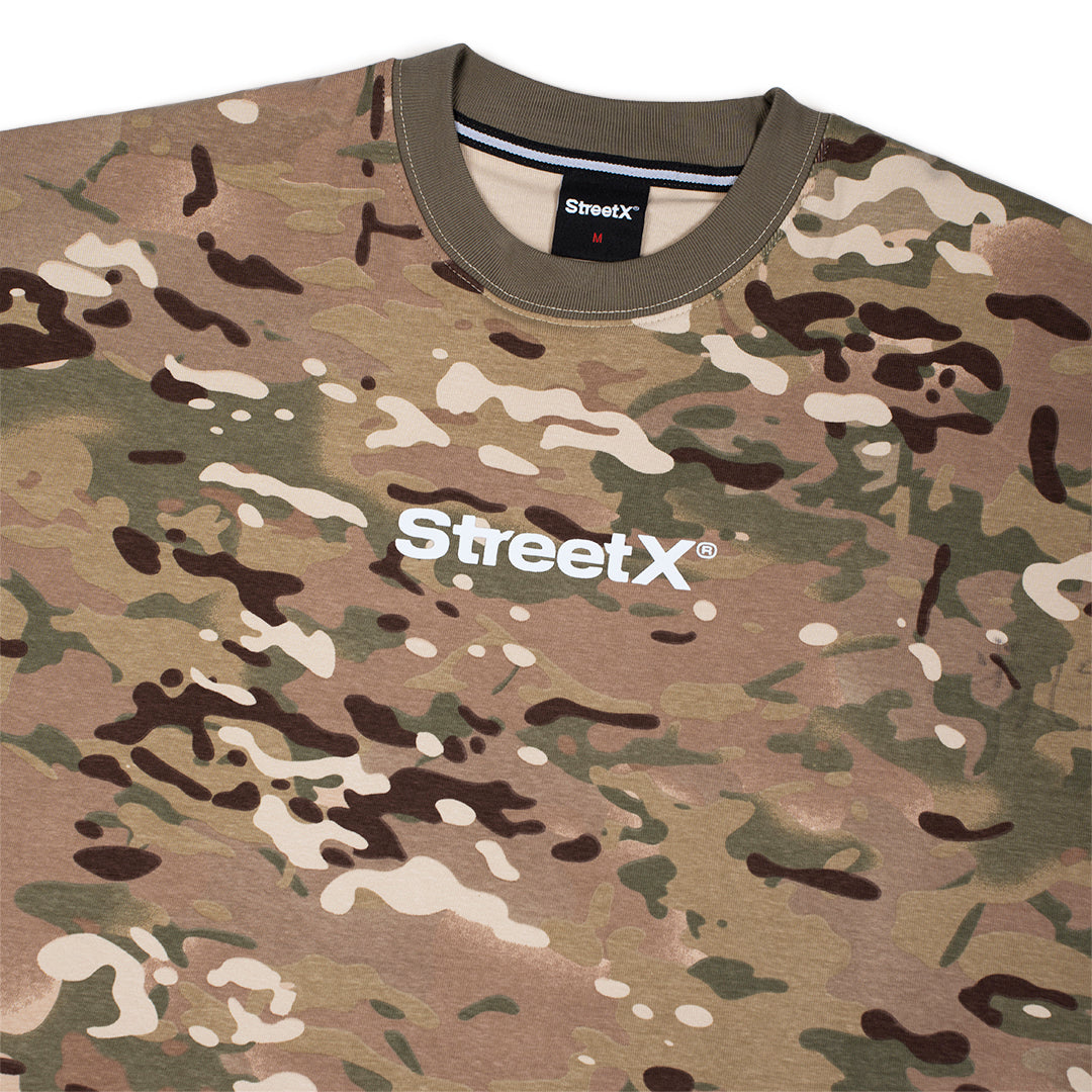 Wordmark Camo Jersey Tee