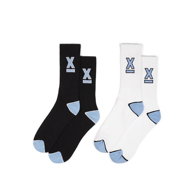 X Panel 2 Pack Socks