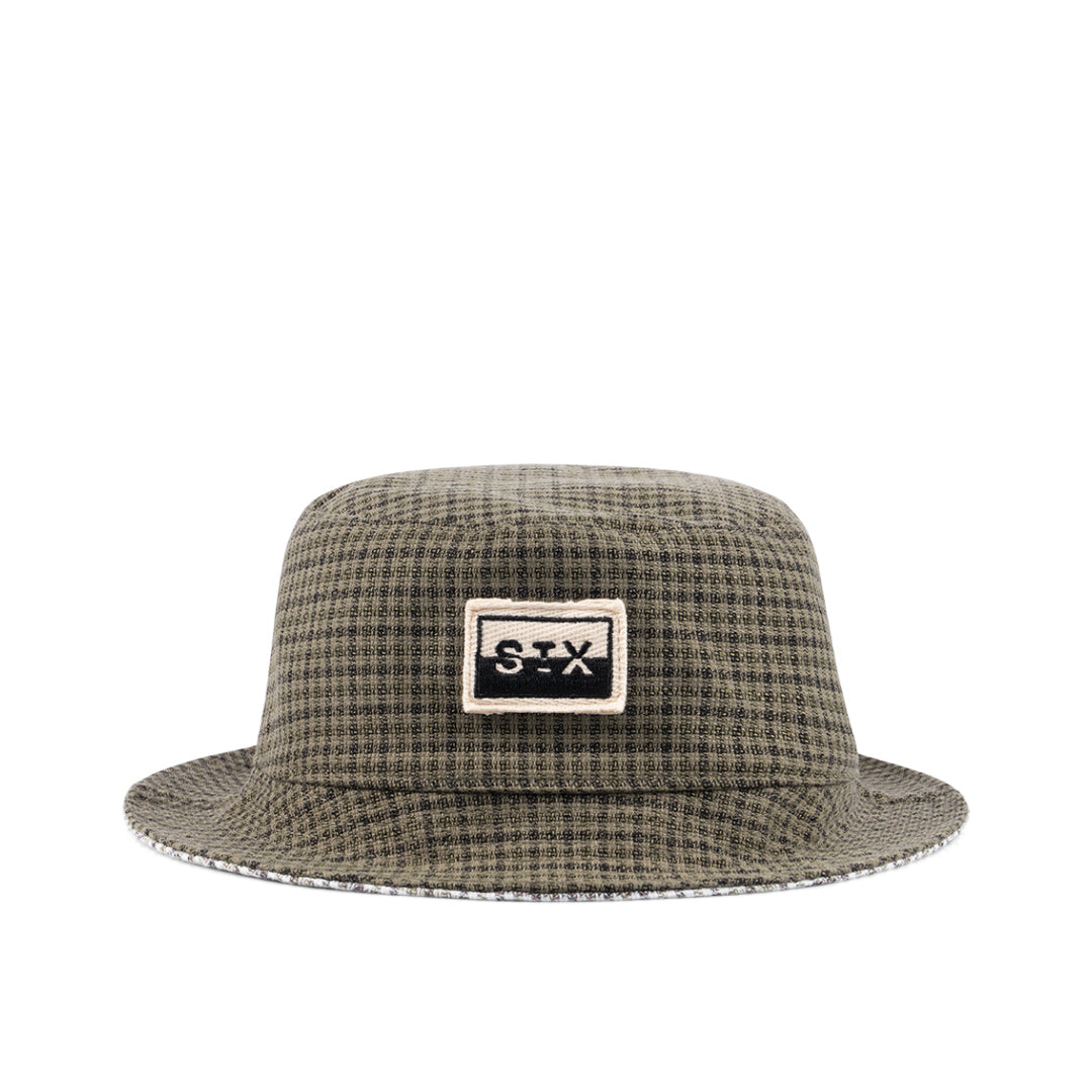 Reversible Split Box Bucket Hat